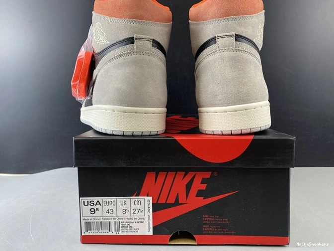 MaikeSneakers Jordan1 Grey Crimson WellDesigned Neutral Hyper Retro 555088- 3773 1027